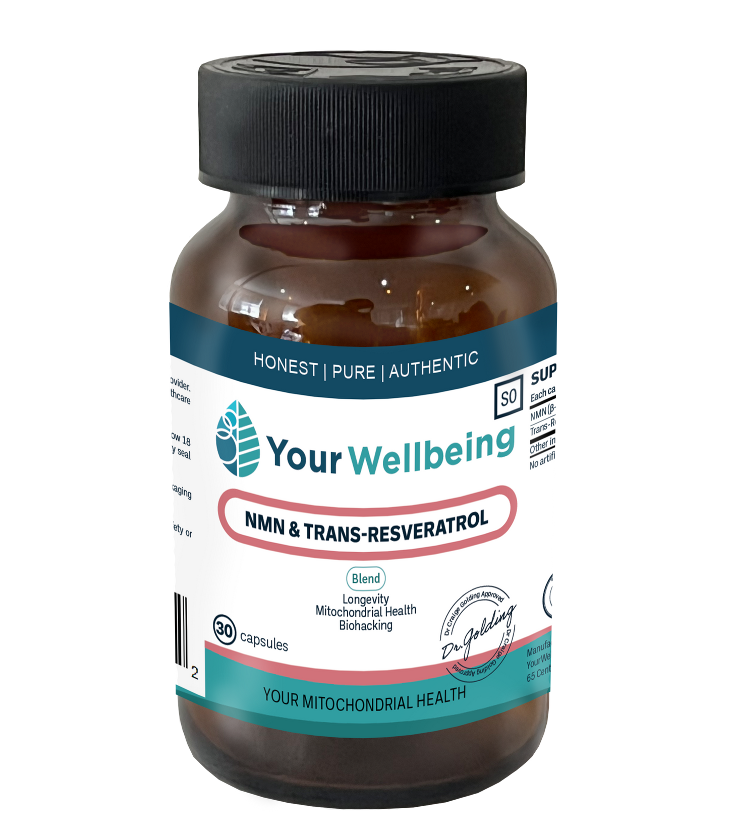 NMN & Trans-Resveratrol 60's Your Wellbeing