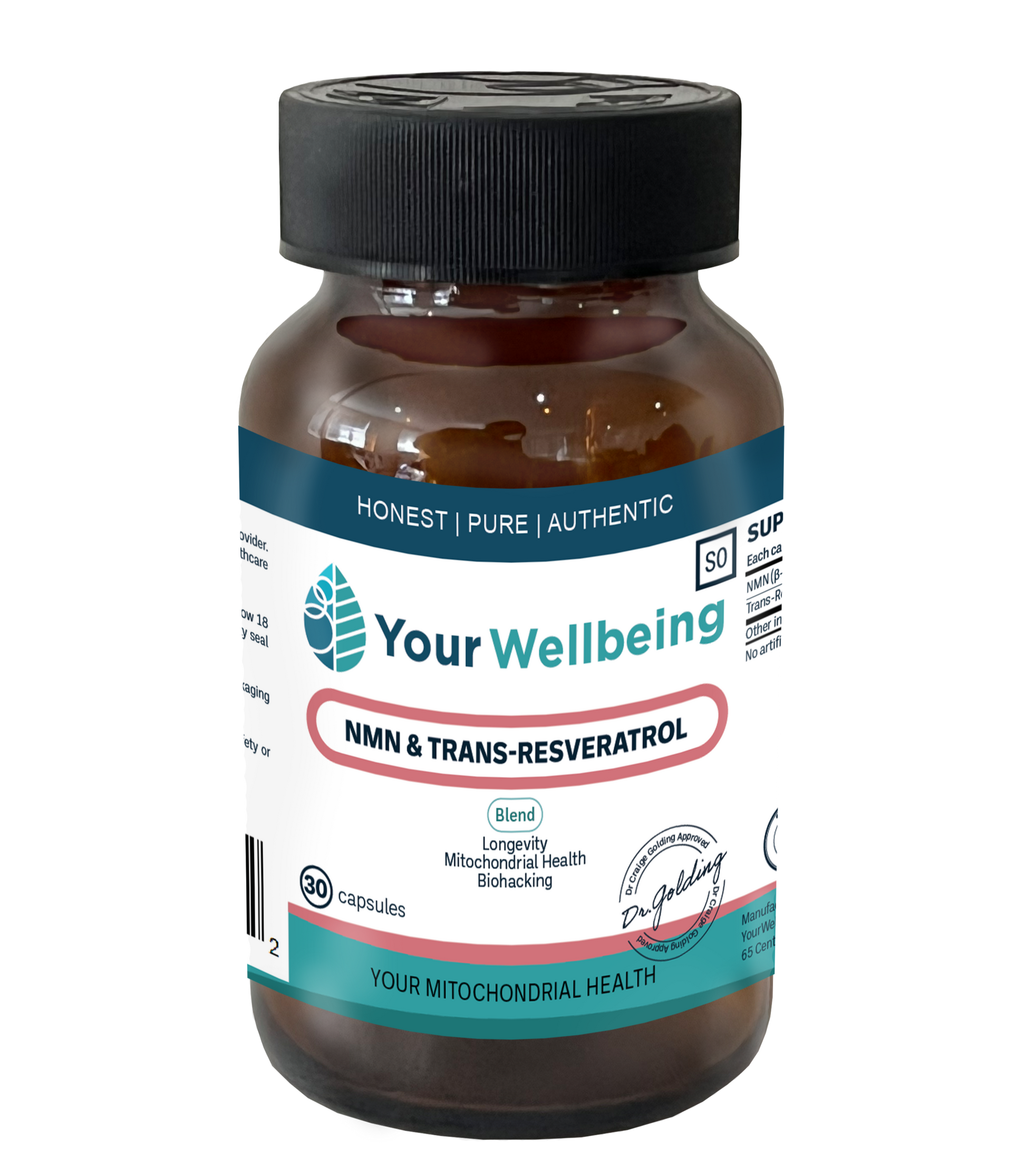 NMN & Trans-Resveratrol 60's Your Wellbeing