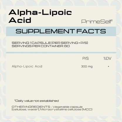 Alpha-Liopic Acid PrimeSelf